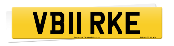 Registration number VB11 RKE